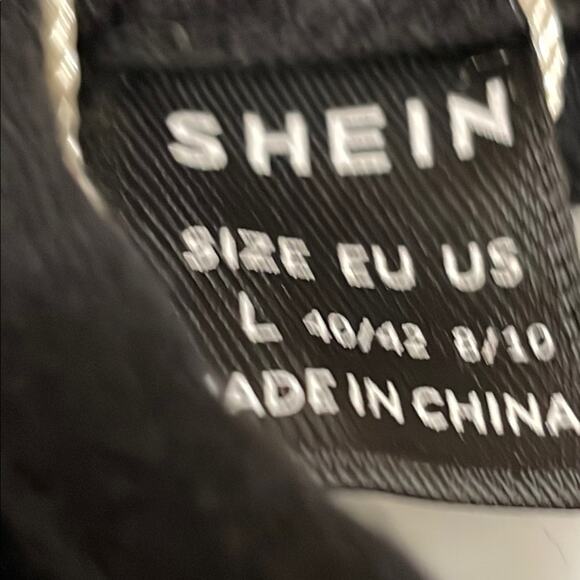 Shein Black Pure Cotton Spaghetti Strap Dress. L - Picture 2 of 5